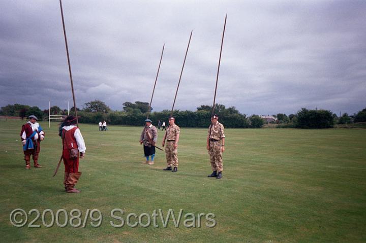 0440.jpg - Soldiers from the KOSB are volunteered by their NCO. Loudoun's drill display at Annan Gala Day