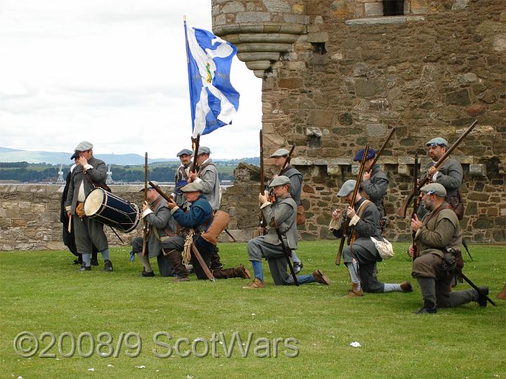 DSC00214-01.jpg - Sealed Knot - Scots Brigade.Frasers, Gordons and O`Cahans at Blackness 2006Credit: Photo taken by Joan Lindsay of Sir William Gordons