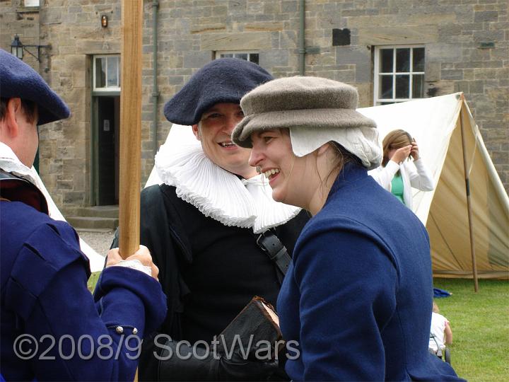 DSC00221-01.jpg - Sealed Knot - Scots Brigade.Frasers, Gordons and O`Cahans at Blackness 2006Credit: Photo taken by Joan Lindsay of Sir William Gordons