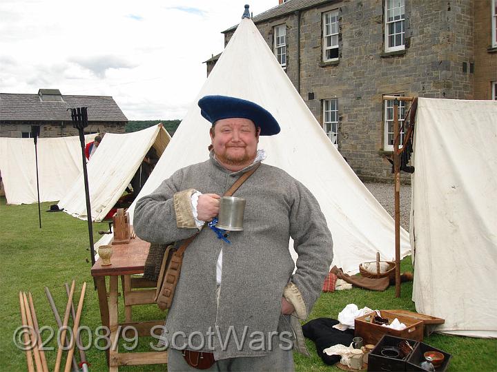 DSC00224-01.jpg - Sealed Knot - Scots Brigade.Frasers, Gordons and O`Cahans at Blackness 2006Credit: Photo taken by Joan Lindsay of Sir William Gordons