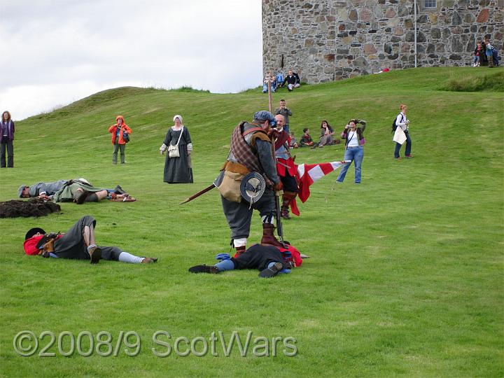 DSC00524-01.jpg - Sealed Knot - Scots BrigadeFrasers and Gordons at Duart castle, Mull, 2006Credit: Photo taken by Joan Lindsay