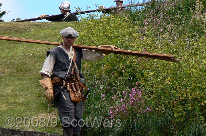 Dumbarton-018.jpg - SK event, June 2008, Scots Brigade at Dumbarton Castle.Frasers, Gordons, O`Cahans and Lachtnans. Credit Joan Lindsay of Gordons Coy.