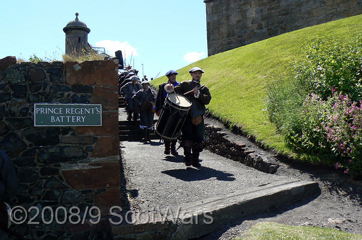 Dumbarton-021.jpg - SK event, June 2008, Scots Brigade at Dumbarton Castle.Frasers, Gordons, O`Cahans and Lachtnans. Credit Joan Lindsay of Gordons Coy.