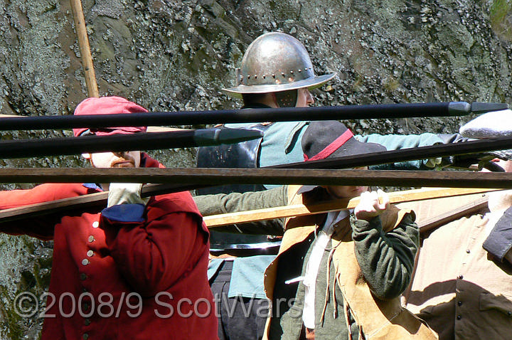 Dumbarton-037.jpg - SK event, June 2008, Scots Brigade at Dumbarton Castle.Frasers, Gordons, O`Cahans and Lachtnans. Credit Joan Lindsay of Gordons Coy.