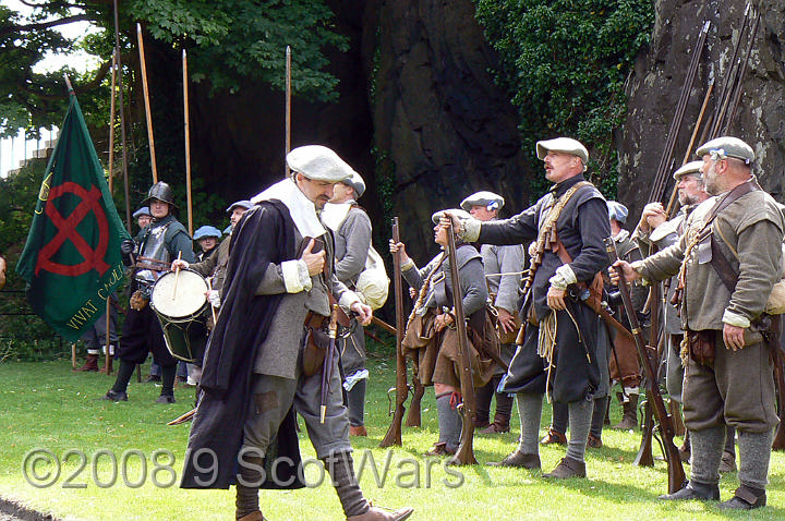 Dumbarton-057.jpg - SK event, June 2008, Scots Brigade at Dumbarton Castle.Frasers, Gordons, O`Cahans and Lachtnans. Credit Joan Lindsay of Gordons Coy.