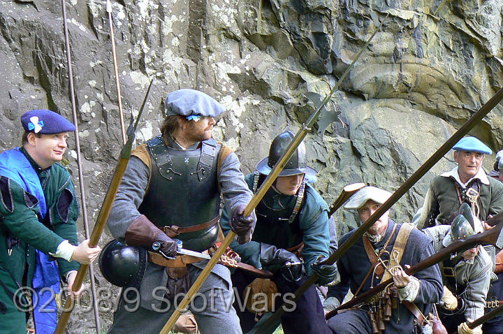 Dumbarton-059.jpg - SK event, June 2008, Scots Brigade at Dumbarton Castle.Frasers, Gordons, O`Cahans and Lachtnans. Credit Joan Lindsay of Gordons Coy.