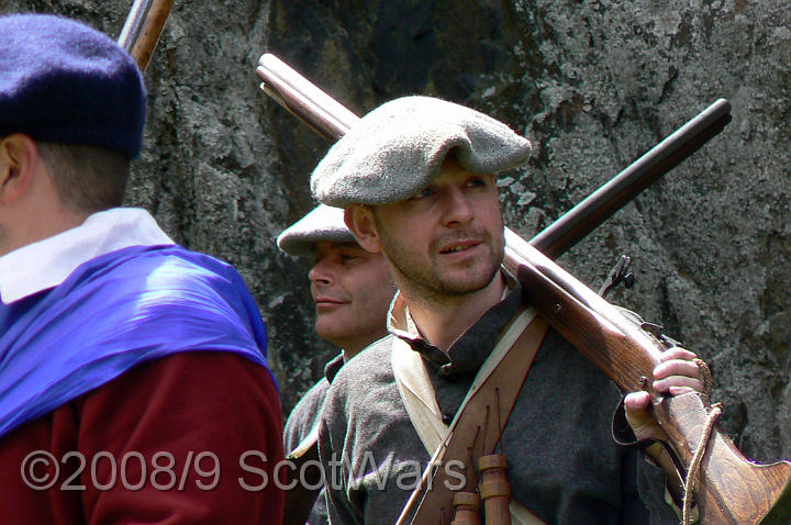 Dumbarton-062.jpg - SK event, June 2008, Scots Brigade at Dumbarton Castle.Frasers, Gordons, O`Cahans and Lachtnans. Credit Joan Lindsay of Gordons Coy.