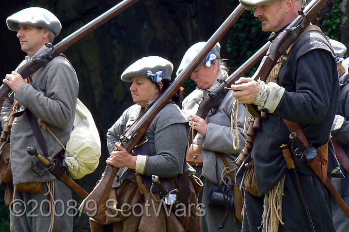 Dumbarton-065.jpg - SK event, June 2008, Scots Brigade at Dumbarton Castle.Frasers, Gordons, O`Cahans and Lachtnans. Credit Joan Lindsay of Gordons Coy.