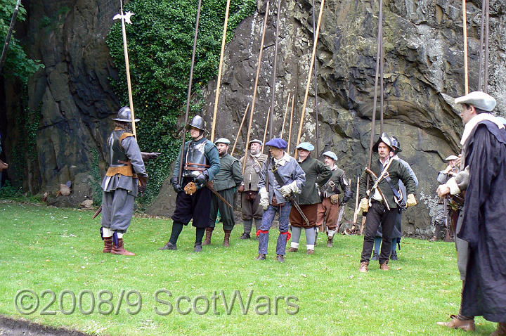 Dumbarton-072.jpg - SK event, June 2008, Scots Brigade at Dumbarton Castle.Frasers, Gordons, O`Cahans and Lachtnans. Credit Joan Lindsay of Gordons Coy.