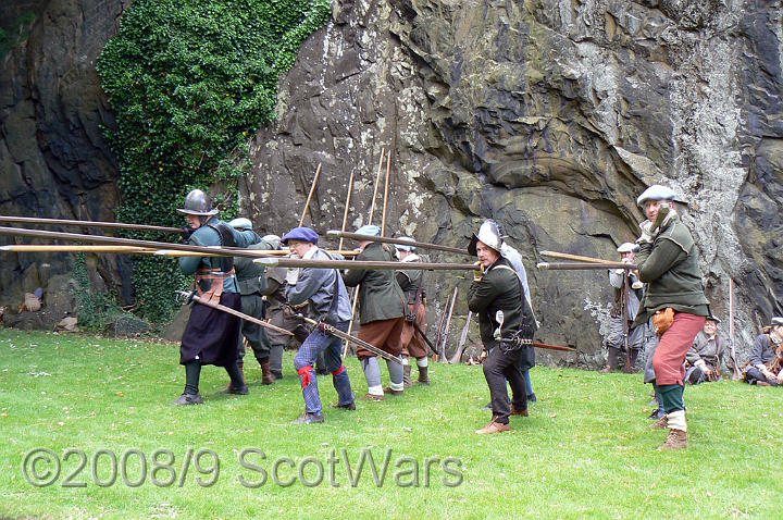 Dumbarton-074.jpg - SK event, June 2008, Scots Brigade at Dumbarton Castle.Frasers, Gordons, O`Cahans and Lachtnans. Credit Joan Lindsay of Gordons Coy.