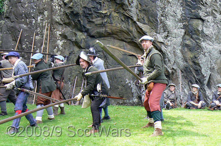 Dumbarton-079.jpg - SK event, June 2008, Scots Brigade at Dumbarton Castle.Frasers, Gordons, O`Cahans and Lachtnans. Credit Joan Lindsay of Gordons Coy.