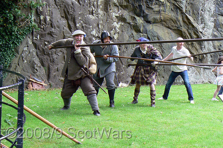 Dumbarton-089.jpg - SK event, June 2008, Scots Brigade at Dumbarton Castle.Frasers, Gordons, O`Cahans and Lachtnans. Credit Joan Lindsay of Gordons Coy.