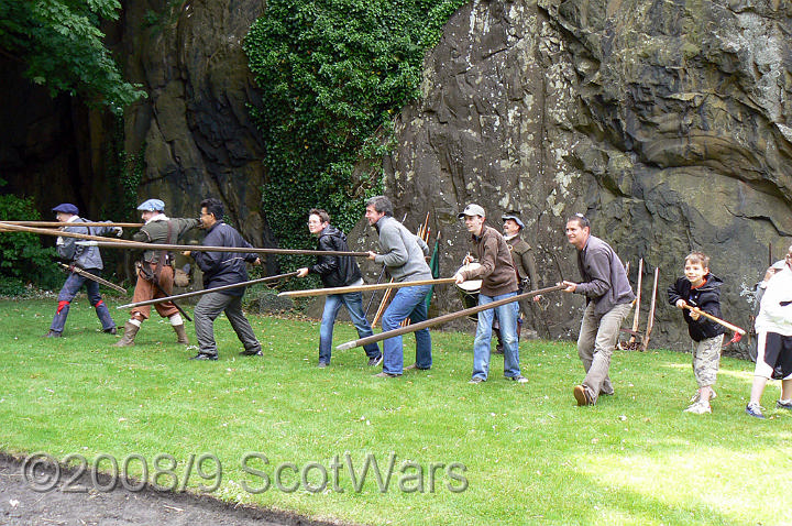 Dumbarton-091.jpg - SK event, June 2008, Scots Brigade at Dumbarton Castle.Frasers, Gordons, O`Cahans and Lachtnans. Credit Joan Lindsay of Gordons Coy.