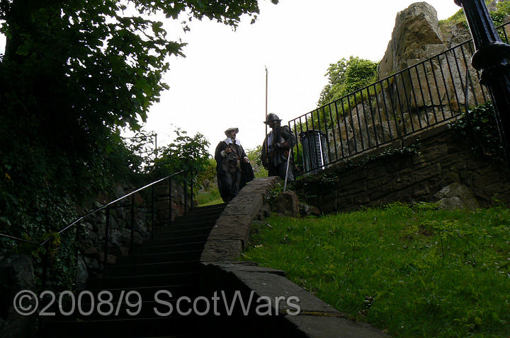 Dumbarton-103.jpg - SK event, June 2008, Scots Brigade at Dumbarton Castle.Frasers, Gordons, O`Cahans and Lachtnans. Credit Joan Lindsay of Gordons Coy.