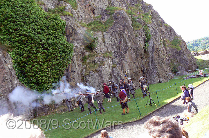 Dumbarton-119.jpg - SK event, June 2008, Scots Brigade at Dumbarton Castle.Frasers, Gordons, O`Cahans and Lachtnans. Credit Joan Lindsay of Gordons Coy.