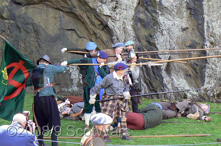 Dumbarton-132.jpg - SK event, June 2008, Scots Brigade at Dumbarton Castle.Frasers, Gordons, O`Cahans and Lachtnans. Credit Joan Lindsay of Gordons Coy.