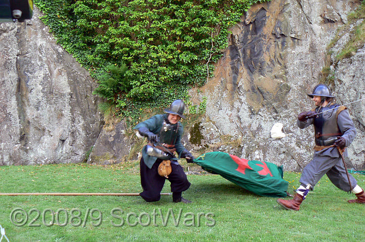 Dumbarton-141.jpg - SK event, June 2008, Scots Brigade at Dumbarton Castle.Frasers, Gordons, O`Cahans and Lachtnans. Credit Joan Lindsay of Gordons Coy.