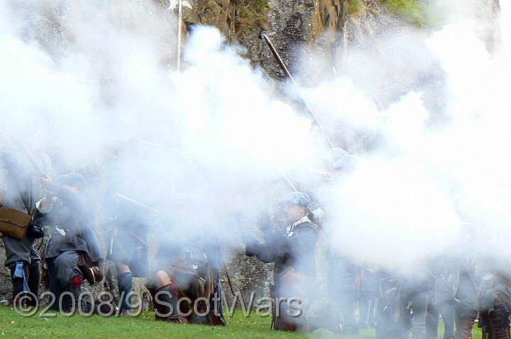 Dumbarton-200.jpg - SK event, June 2008, Scots Brigade at Dumbarton Castle.Frasers, Gordons, O`Cahans and Lachtnans. Credit Joan Lindsay of Gordons Coy.