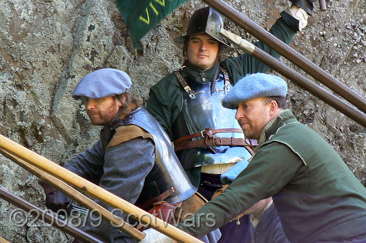 Dumbarton-212.jpg - SK event, June 2008, Scots Brigade at Dumbarton Castle.Frasers, Gordons, O`Cahans and Lachtnans. Credit Joan Lindsay of Gordons Coy.