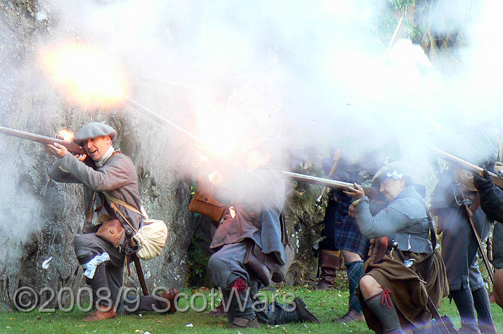 Dumbarton-214.jpg - SK event, June 2008, Scots Brigade at Dumbarton Castle.Frasers, Gordons, O`Cahans and Lachtnans. Credit Joan Lindsay of Gordons Coy.