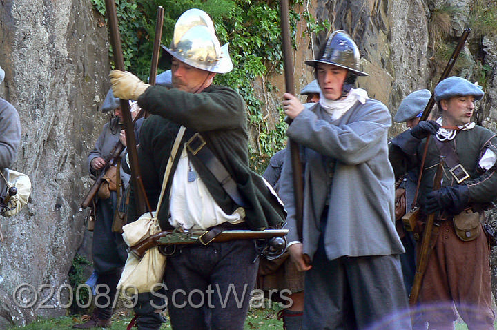 Dumbarton-215.jpg - SK event, June 2008, Scots Brigade at Dumbarton Castle.Frasers, Gordons, O`Cahans and Lachtnans. Credit Joan Lindsay of Gordons Coy.