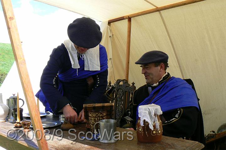 Edzell-2007-530.jpg - Sealed Knot - Scots BrigadeFrasers and Gordons at Edzell castle, May 2007Credit: Photo taken by Joan Lindsay of Sir William Gordons