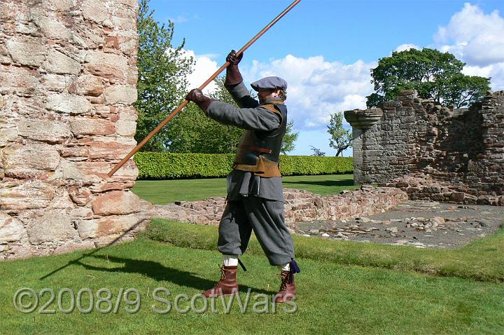 Edzell-2007-753.jpg - Sealed Knot - Scots BrigadeFrasers and Gordons at Edzell castle, May 2007Credit: Photo taken by Joan Lindsay of Sir William Gordons