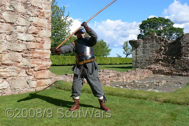 Edzell-2007-755.jpg - Sealed Knot - Scots BrigadeFrasers and Gordons at Edzell castle, May 2007Credit: Photo taken by Joan Lindsay of Sir William Gordons