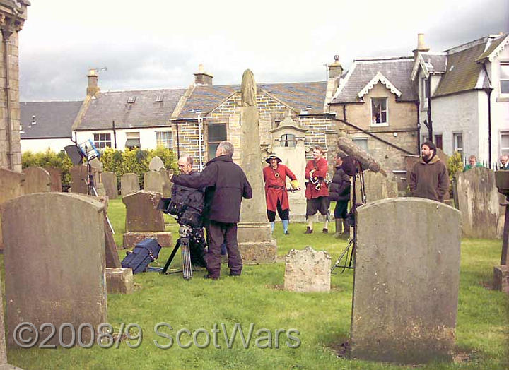 0401.jpg - Filming for BBC2's 'The Real Tartan Army'Douglas, South Lanarkshire