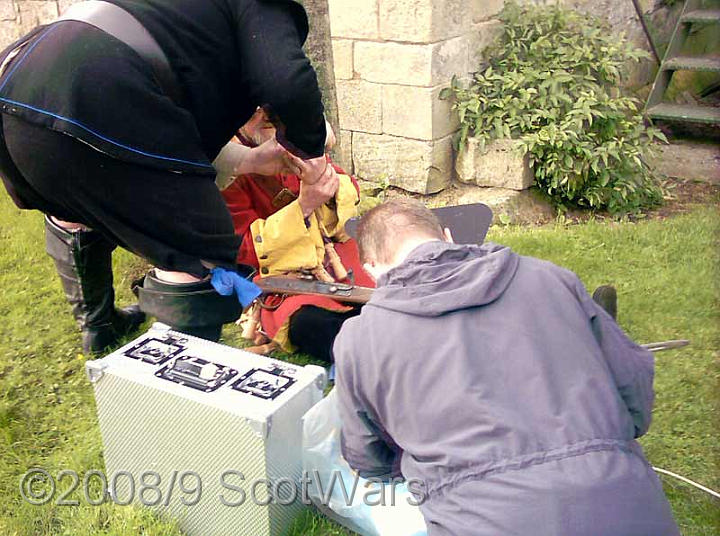 0405.jpg - Filming for BBC2's 'The Real Tartan Army'Douglas, South Lanarkshire