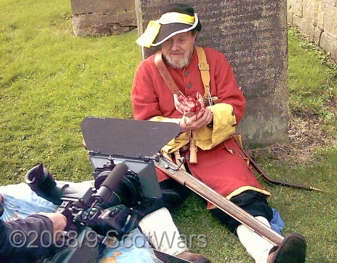 0406.jpg - Filming for BBC2's 'The Real Tartan Army'Douglas, South Lanarkshire