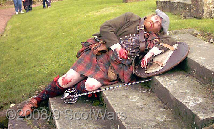 0410.jpg - Filming for BBC2's 'The Real Tartan Army'Douglas, South Lanarkshire