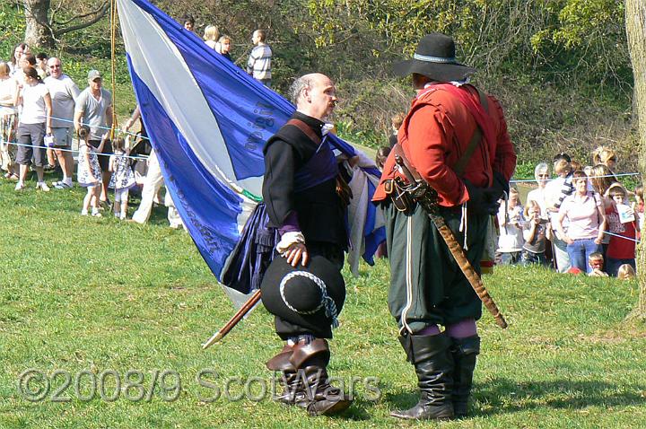 morpeth-2007-231.jpg - Sealed Knot - Scots Brigade; Frasers and Gordons at Glenhams Morpeth event, April 2007Credit: Photo taken by Joan Lindsay of Sir William Gordons