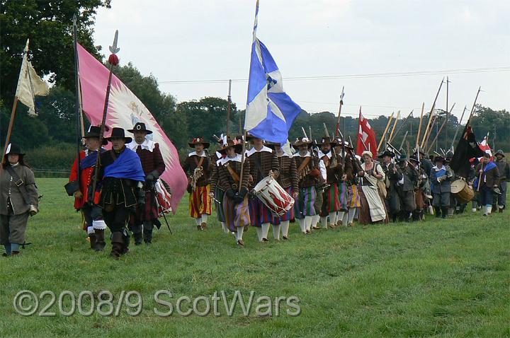 Nantwich-07-020.jpg - Sealed Knot - Scots BrigadeSealed Knot Major, Nantwich, August 2007Credit: Photo taken by Joan Lindsay of Sir William Gordons