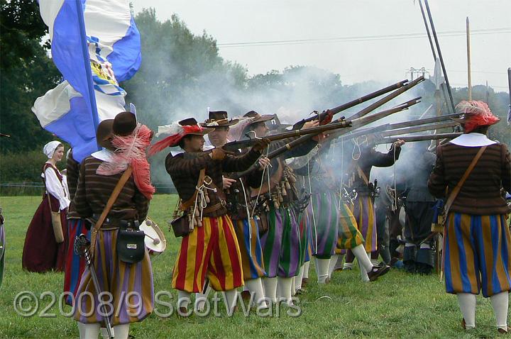 Nantwich-07-021.jpg - Sealed Knot - Scots BrigadeSealed Knot Major, Nantwich, August 2007Credit: Photo taken by Joan Lindsay of Sir William Gordons