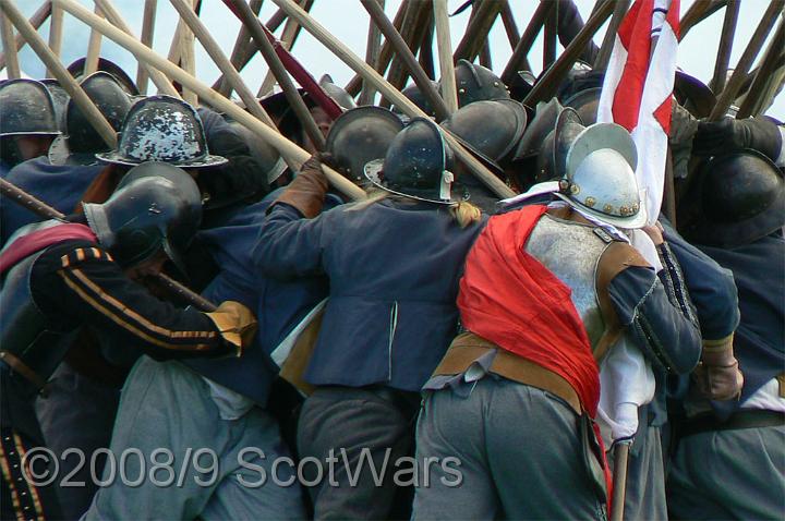 Nantwich-07-031.jpg - Sealed Knot - Scots BrigadeSealed Knot Major, Nantwich, August 2007Credit: Photo taken by Joan Lindsay of Sir William Gordons