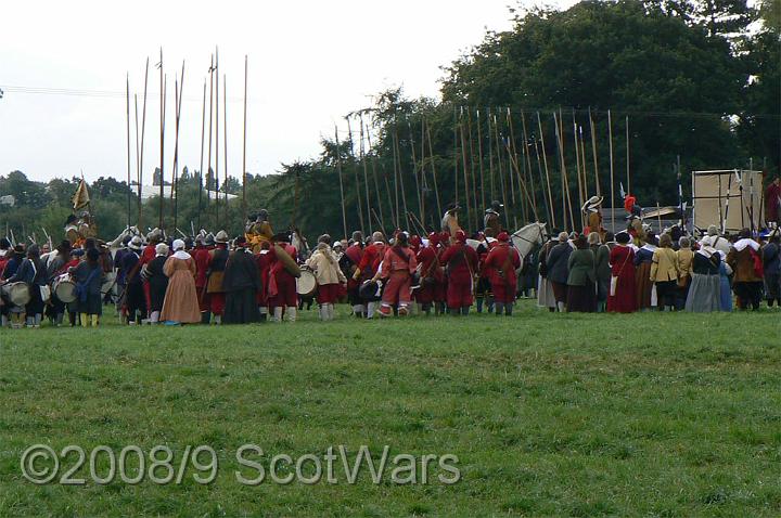 Nantwich-07-067.jpg - Sealed Knot - Scots BrigadeSealed Knot Major, Nantwich, August 2007Credit: Photo taken by Joan Lindsay of Sir William Gordons