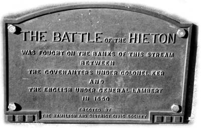 Hieton Commemorative plaque